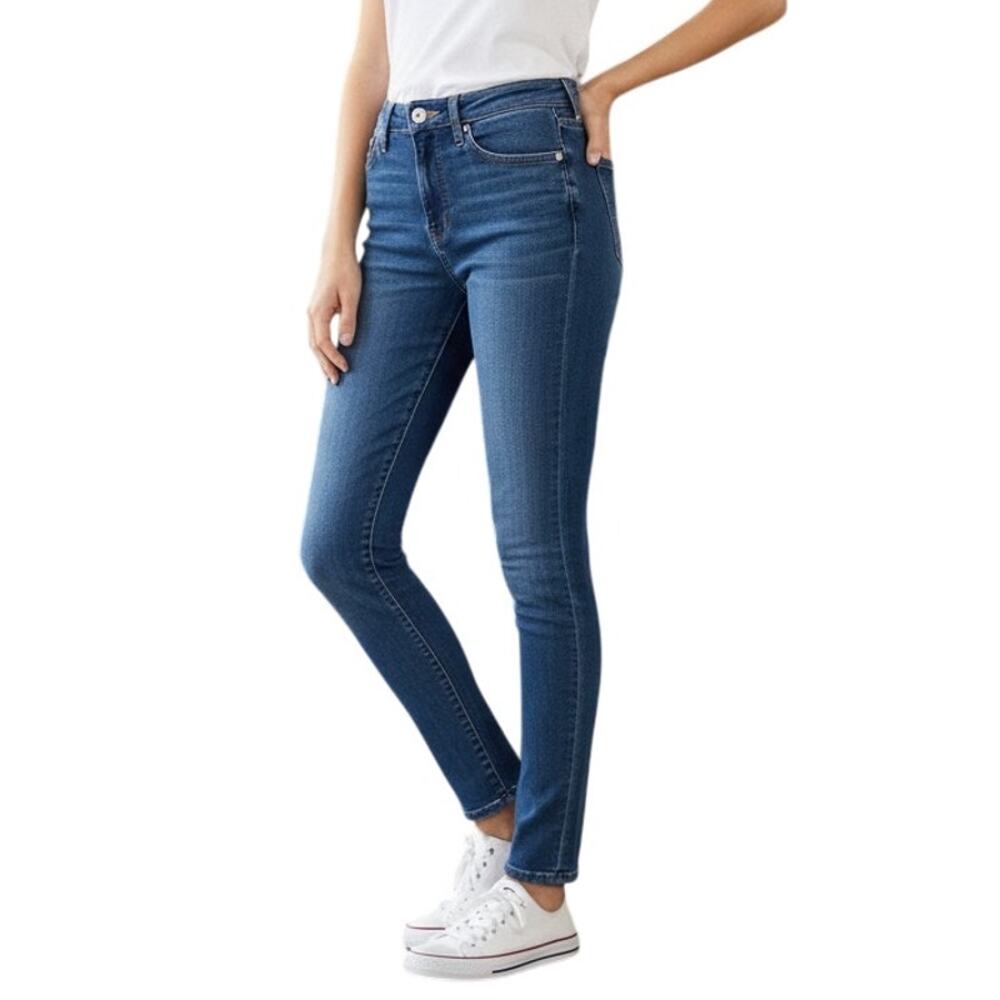 J.Crew Blue Wash Curvy Toothpick Jeans, US25